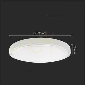 Plafond V-TAC 18W LED kruhový 29cm pilotný snímač pohybu s povrchovou montážou IP44 biely VT-8618S 3000K 1830lm small 5