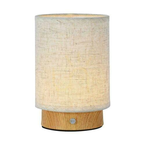 Skontrolujte V-TAC 3W LED stolové nočné svetlo nabíjanie stmievateľné drevo VT-7569 3000K 110lm.