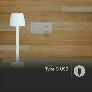 V-TAC 3W LED stolové nočné svetlo nabíjanie stmievateľné biele VT-7576 3000K 310lm. small 7