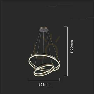 V-TAC 50W LED hnedé závesné svietidlo VT-7578 3000K 5850lm 1 V-TAC 50W LED hnedé závesné svietidlo VT-7578 3000K 5850lm small 1