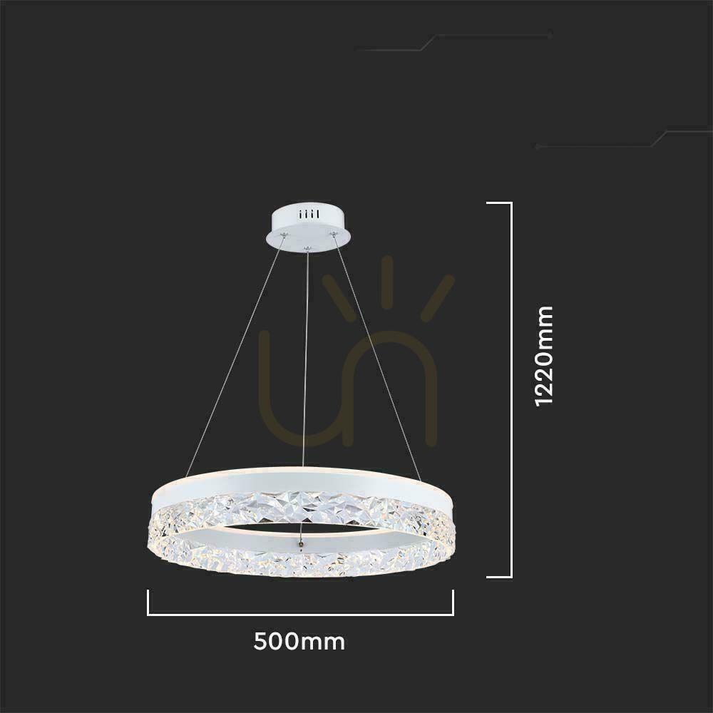 vyhliadka V-TAC 25W LED závesné svietidlo biele VT-7581 3000K 3000lm V-TAC 25W LED závesné svietidlo biele VT-7581 3000K 3000lm