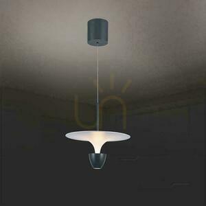V-TAC 9W LED závesné svietidlo White+Grey VT-7832 3000K 1000lm small 3