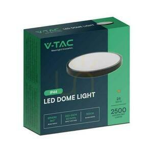 Plafond V-TAC 24W LED okrúhla 30cm povrchová montáž IP44 čierna VT-8624B 4000K 2500lm small 2