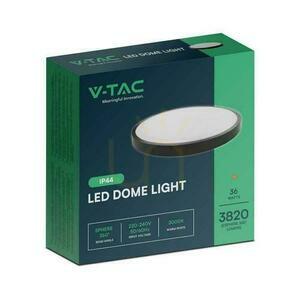 Plafond V-TAC 36W LED kruhová 35cm povrchová montáž IP44 čierna VT-8630B 4000K 3820lm. small 2