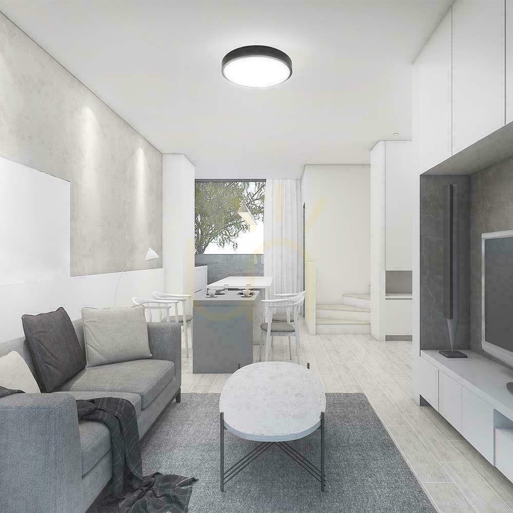 vyhliadka Plafond V-TAC 36W LED okrúhla 35cm povrchová montáž IP44 čierna VT-8630B 6500K 3820lm Plafond V-TAC 36W LED okrúhla 35cm povrchová montáž IP44 čierna VT-8630B 6500K 3820lm