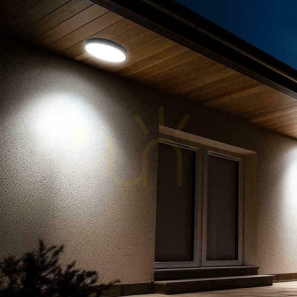 Náhľad Plafond V-TAC 36W LED okrúhla 35cm povrchová montáž IP44 čierna VT-8630B 6500K 3820lm Plafond V-TAC 36W LED okrúhla 35cm povrchová montáž IP44 čierna VT-8630B 6500K 3820lm