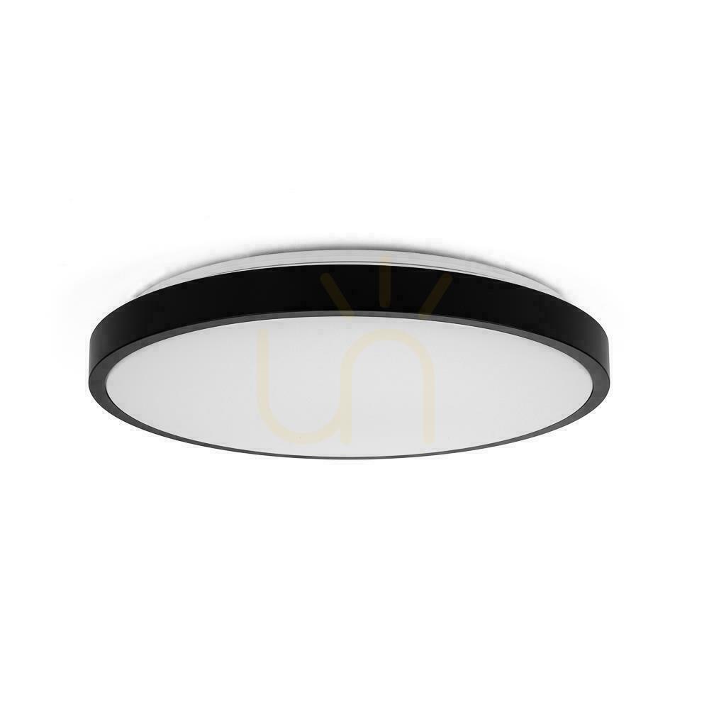 Skontrolujte Plafond V-TAC 36W LED okrúhla 35cm povrchová montáž IP44 čierna VT-8630B 6500K 3820lm Plafond V-TAC 36W LED okrúhla 35cm povrchová montáž IP44 čierna VT-8630B 6500K 3820lm