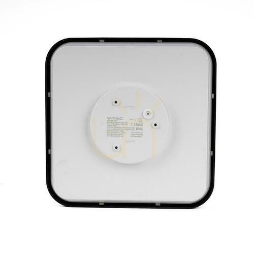 Skontrolujte Plafond V-TAC 24W LED štvorcový 30x30cm povrchová montáž IP44 čierna VT-8624B 3000K 2500lm