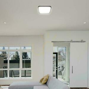 Plafond V-TAC 24W LED štvorcový 30x30cm povrchová montáž IP44 čierna VT-8624B 4000K 2500lm small 6