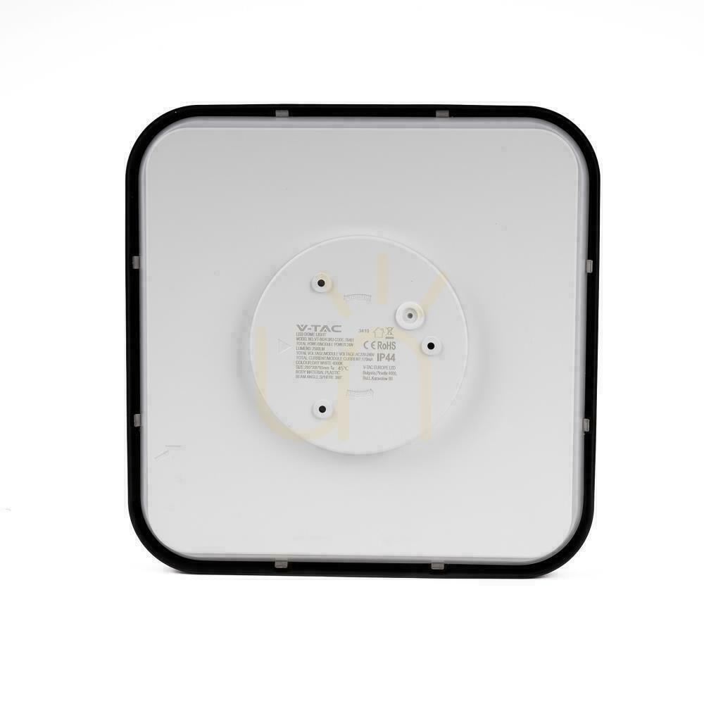 vyhliadka Plafond V-TAC 36W LED štvorcový 42x42cm Pilotný snímač pohybu na povrchovú montáž IP44 čierny VT-8630S 4000K 3820lm Plafond V-TAC 36W LED štvorcový 42x42cm Pilotný snímač pohybu na povrchovú montáž IP44 čierny VT-8630S 4000K 3820lm