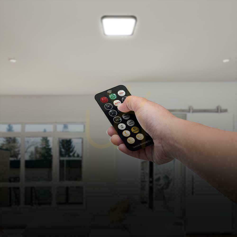 Náhľad Plafond V-TAC 36W LED štvorcový 42x42cm Pilotný snímač pohybu na povrchovú montáž IP44 čierny VT-8630S 4000K 3820lm Plafond V-TAC 36W LED štvorcový 42x42cm Pilotný snímač pohybu na povrchovú montáž IP44 čierny VT-8630S 4000K 3820lm