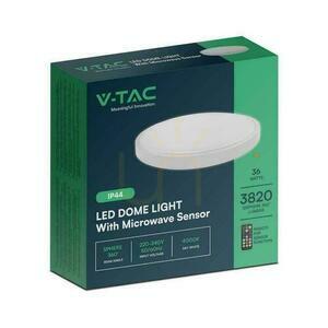 Plafond V-TAC 36W LED okrúhly 42cm pilotný snímač pohybu s povrchovou montážou IP44 biely VT-8630S 4000K 3820lm small 4