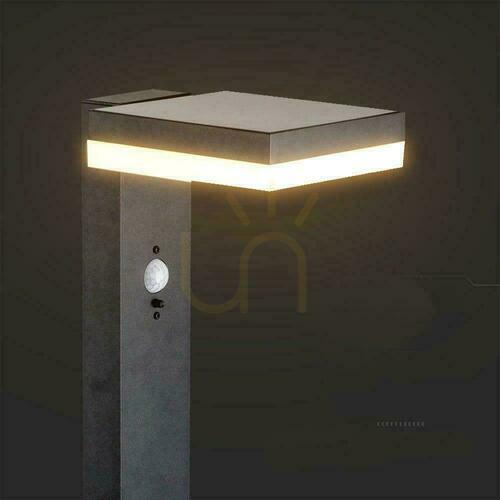 Skontrolujte V-TAC 80cm solárny záhradný stĺp 5,5W LED IP54 Square Black VT-1167 3000K 220lm 3 roky záruka