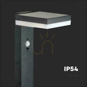 V-TAC 80cm solárny záhradný stĺp 5,5W LED IP54 Square Black VT-1167 3000K 220lm 3 roky záruka small 2