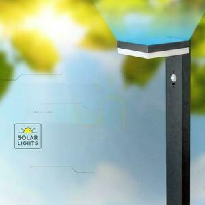 V-TAC 80cm solárny záhradný stĺp 5,5W LED IP54 Square Black VT-1167 3000K 220lm 3 roky záruka small 4