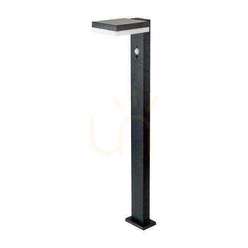 Skontrolujte V-TAC 80cm solárny záhradný stĺp 5,5W LED IP54 Square Black VT-1167 3000K 220lm 3 roky záruka