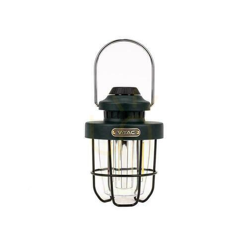 Skontrolujte V-TAC LED 3W IP44 Prenosná kempingová lampa USB-C s nabíjaním Zmena farby VT-9903D 2700K+6500K 230lm.