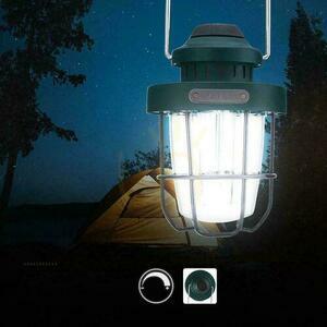 Prenosná kempingová lampa V-TAC VT-9903D zelená LED 3 W IP44 USB-C small 12