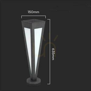 V-TAC Solárny záhradný stĺp 3-5W LED IP65 Pilot 64cm čierny VT-7654 3000K small 3