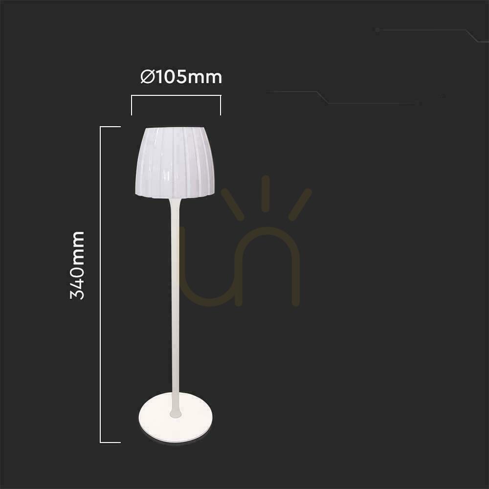 Šou V-TAC 2,7W LED lampa na nočný stolík 34cm USB nabíjanie Stmievateľná biela VT-7967 3000K-6000K 110lm V-TAC 2,7W LED lampa na nočný stolík 34cm USB nabíjanie Stmievateľná biela VT-7967 3000K-6000K 110lm