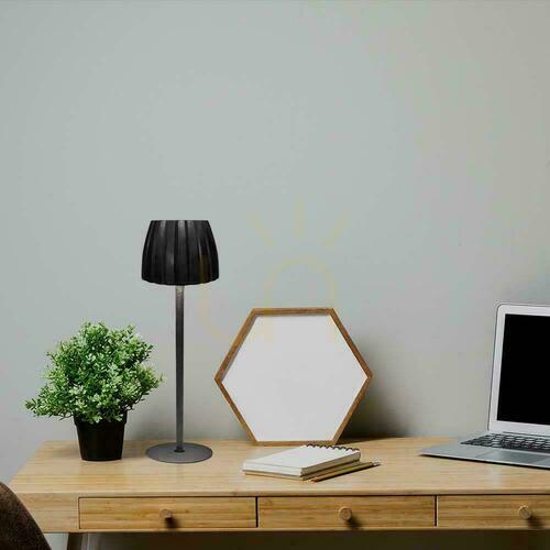 Skontrolujte Bezdrôtová lampička V-TAC VT-7967 LED 2,7W akumulátor 1800 mAh, dotykové stmievanie, 3000-6000K, čierna, 34 cm