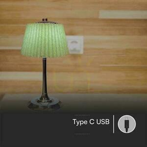 LED stolná lampa V-TAC VT-7968-CG, 1,5 W, chrómová a svetlozelená, 3 farby svetla small 7