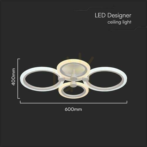 Skontrolujte V-TAC 51W LED stmievateľné stropné svietidlo White Pilot VT-7717 3000K-4000K-6000K 3900lm.