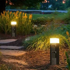 Záhradný stĺpik LED G9 V-TAC 2 zásuvky 2x16A 23cm 3600W IP44 Grafitová VT-1197 3 roky záruka small 5