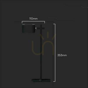 V-TAC 4 v 1 Stolná lampa 35 cm Tapetová klipová baterka 3W LED CCT čierna VT-10115 3000K-6000K 300lm small 6