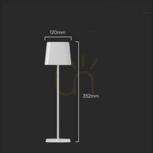 Solárna stolová LED lampa V-TAC VT-10116 biela 3 W 400 lm small 6