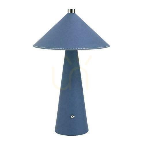 Skontrolujte V-TAC 3W LED stolová lampa na nočný stolík 33cm CCT USB-C nabíjanie Stmievateľná modrá koža VT-10117 3000K-6000K 240lm