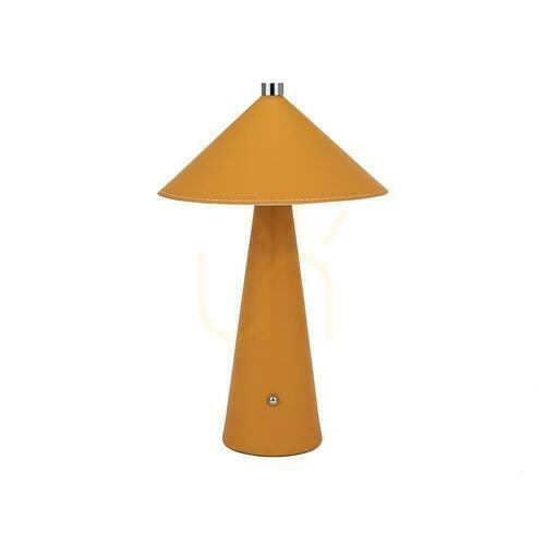 Skontrolujte V-TAC 3W LED stolová lampa na nočný stolík 33cm CCT Nabíjanie USB-C Stmievateľná žltá koža VT-10117-Y 3000K-6000K 240lm
