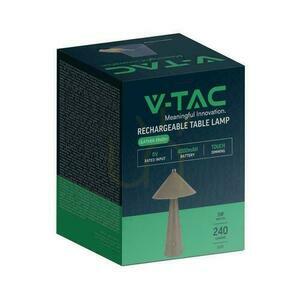 V-TAC 3W LED stolová lampa na nočný stolík 33cm CCT USB-C nabíjanie Stmievateľná hnedá koža VT-10117 3000K-6000K 240lm small 4