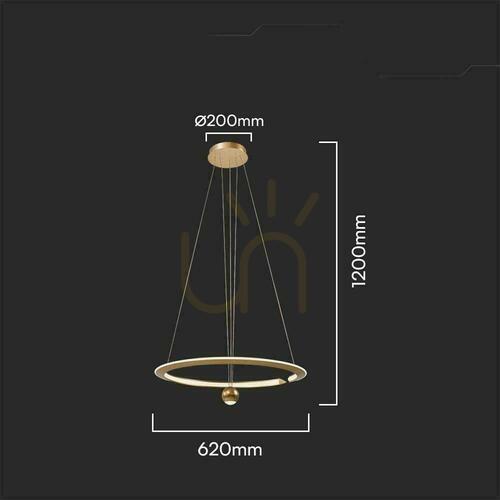 Skontrolujte V-TAC 46W LED závesné svietidlo VT-10126 4000K 5500lm