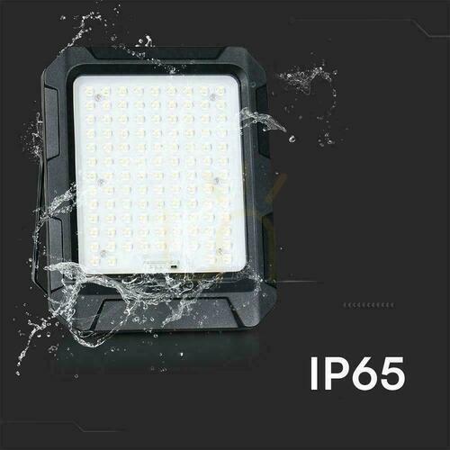Skontrolujte V-TAC Solárny LED projektor 15W Diaľkové ovládanie, AUTO, časovač, IP65 Čierny VT-102W 4000K 1800lm