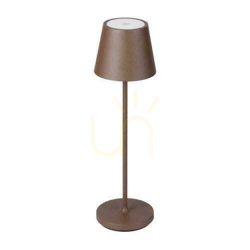 Skontrolujte V-TAC 1,5W LED stolové nočné svetlo s nabíjaním stmievateľné IP54 bronz, Corten VT-7997 3000K 150lm