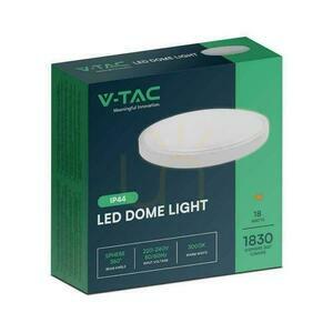 Prisadené stropné svietidlo V-TAC 18W LED okrúhla 25cm povrchová montáž IP44 biela VT-8618 6500K 1830lm small 2