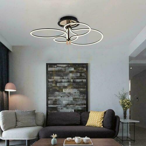 Skontrolujte LED závesné svietidlo V-TAC VT-7981 čierno-zlaté 36 W 4150 lm 3000 K 84 cm