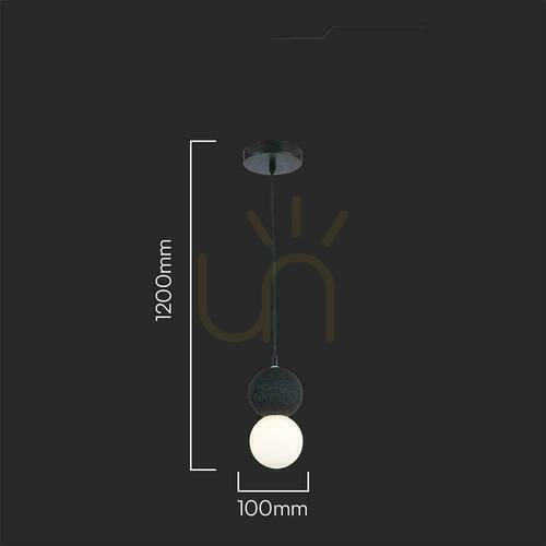 Skontrolujte V-TAC G9 Závesné svietidlo Marble Black+White 10x120cm VT-7987