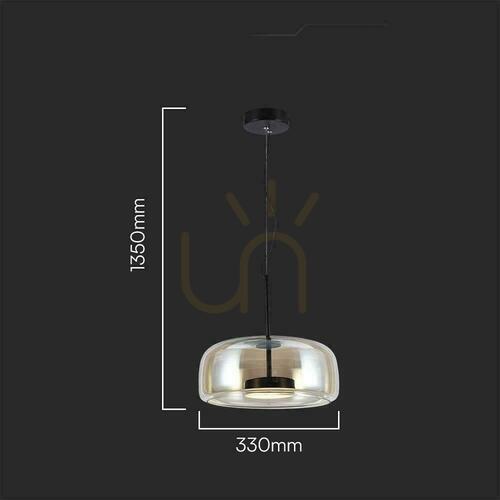 Skontrolujte Závesné svietidlo V-TAC LED 6W Acrylic Amber 33x135cm VT-7988 3000K 750lm