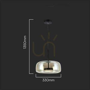 Závesné svietidlo V-TAC LED 6W Acrylic Amber 33x135cm VT-7988 3000K 750lm small 1