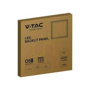 LED panel V-TAC 36W 600x600 LED podsvietenie hermetické IP65 120Lm/W VT-6235 4000K 4320lm 5 rokov záruka small 2