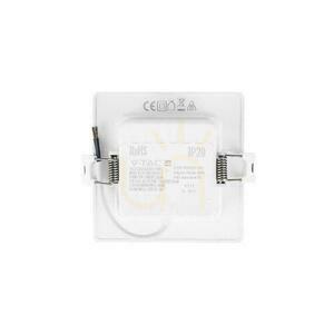 V-TAC 3W LED SAMSUNG CHIP zapustený panel štvorcový 90x90mm VT-61003SQ-S 3000K 330lm small 2