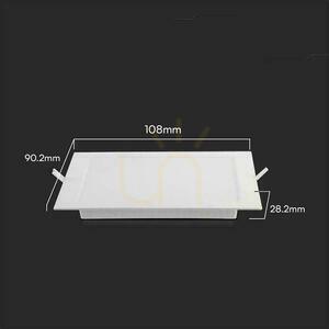 V-TAC 3W LED SAMSUNG CHIP zapustený panel štvorcový 90x90mm VT-61003SQ-S 3000K 330lm small 3