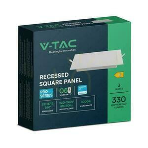 V-TAC 3W LED SAMSUNG CHIP zapustený panel štvorcový 90x90mm VT-61003SQ-S 6500K 330lm 4 V-TAC 3W LED SAMSUNG CHIP zapustený panel štvorcový 90x90mm VT-61003SQ-S 6500K 330lm small 4