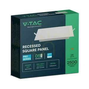 V-TAC 18W LED SAMSUNG CHIP zapustený panel štvorcový 295x295mm VT-61024SQ-S 4000K 2640lm small 4