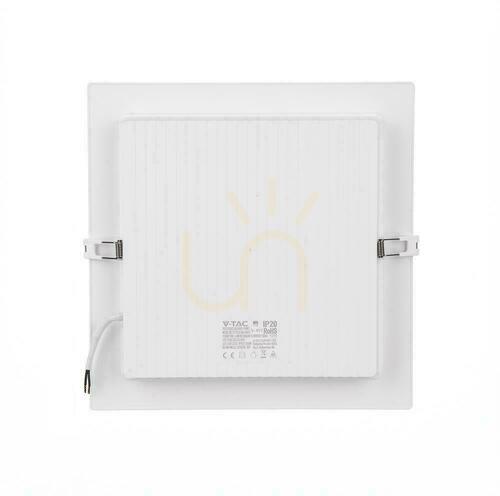 Skontrolujte V-TAC 18W LED SAMSUNG CHIP zapustený panel štvorcový 295x295mm VT-61024SQ-S 6500K 2640lm