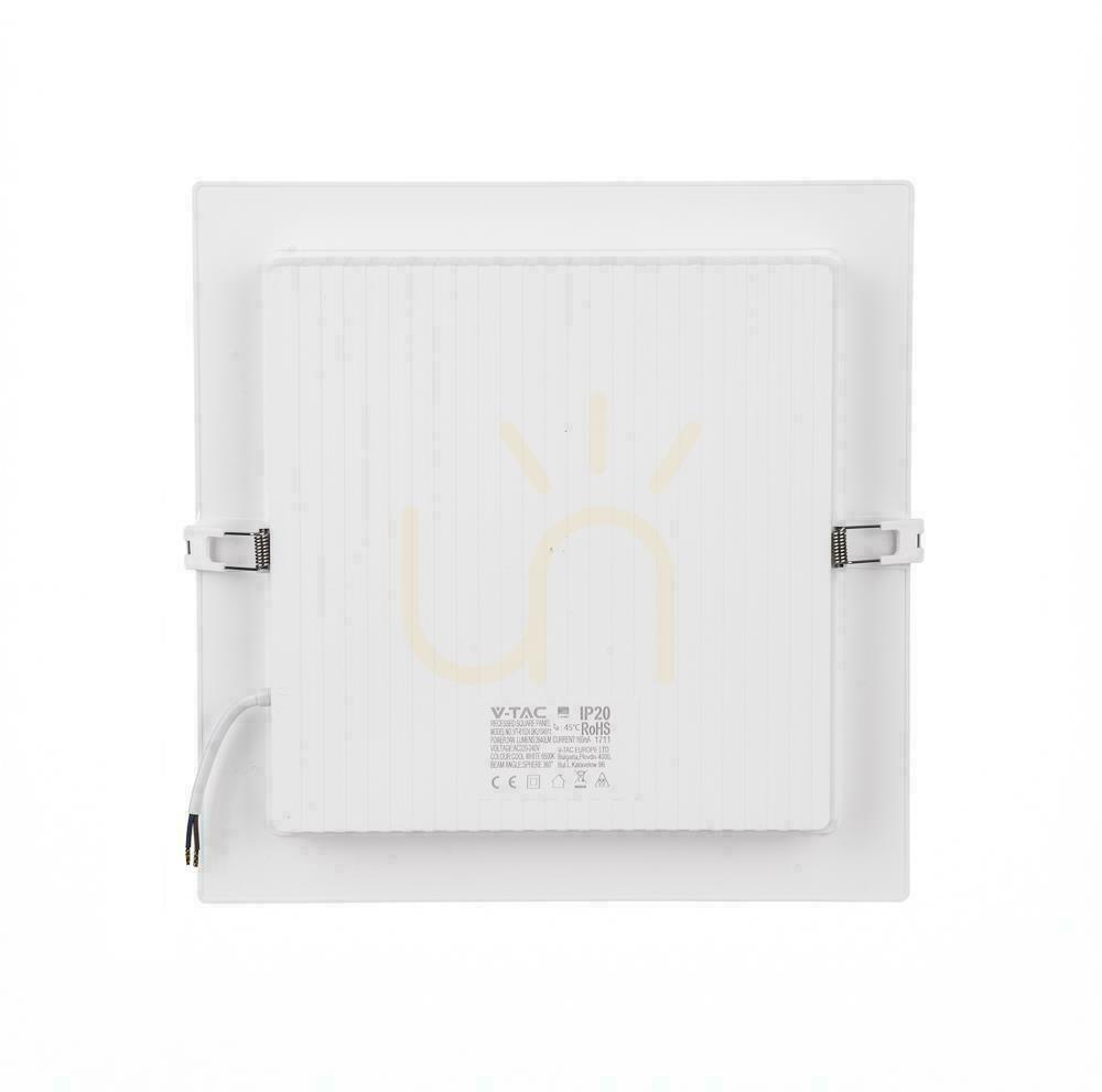 vyhliadka V-TAC 18W LED SAMSUNG CHIP zapustený panel štvorcový 295x295mm VT-61024SQ-S 6500K 2640lm V-TAC 18W LED SAMSUNG CHIP zapustený panel štvorcový 295x295mm VT-61024SQ-S 6500K 2640lm