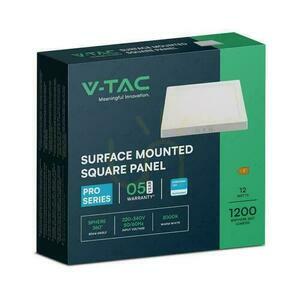 V-TAC 12W LED SAMSUNG CHIP povrchový panel štvorcový 167x167mm VT-60012SQ-S 6500K 1200lm small 2