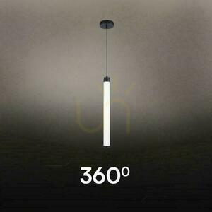 V-TAC 5W LED závesné svietidlo čierne 55x545mm VT-7991 3000K 600lm small 2